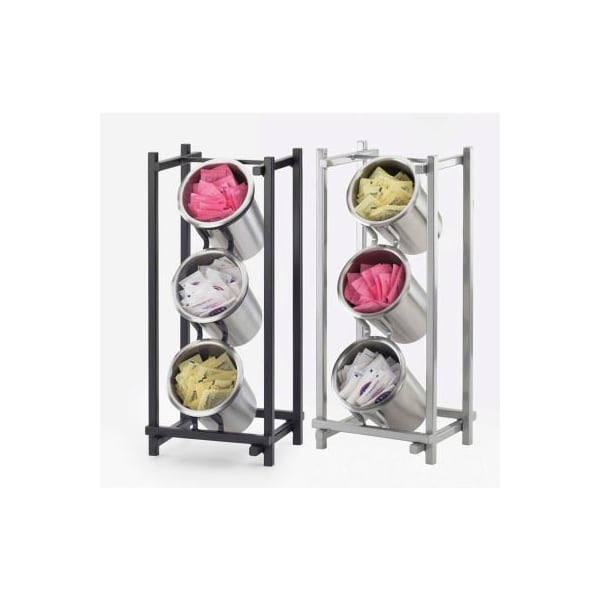 Cal-Mil Cal-Mil 1134-13 One by One Cylinder Display 7-1/2"W x 6-1/2"D x 17-3/8"H Black 1134-13 - main